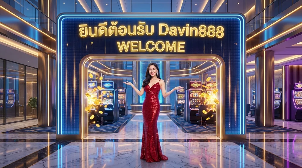 แบนเนอร์หลัก Davin888 สล็อตเว็บตรง คาสิโนออนไลน์ครบวงจร ยินดีต้อนรับ